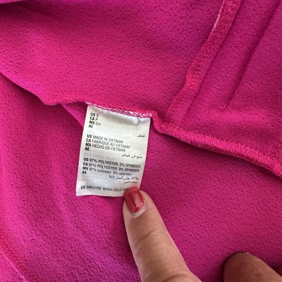 NEW Bar lll Fuchsia Pink 3/4 Ruched Sleeve Stretch Blazer Jacket Size Small NWT - Picture 6 of 15